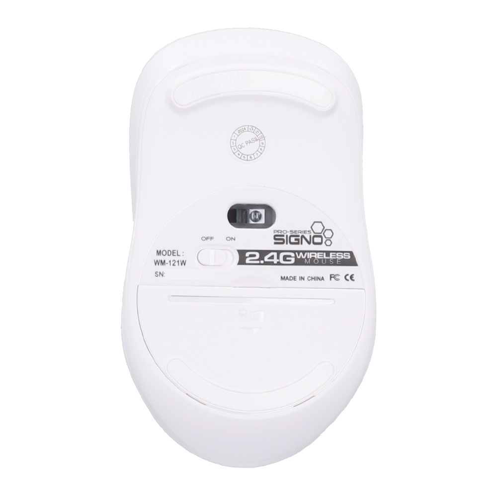 MOUSE WIRELESS SIGNO WM121 WHITE (SILENT) thumbnail 5