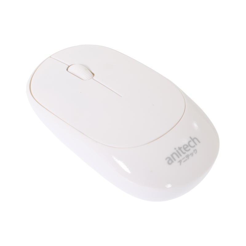 MOUSE WIRELESS ANITECH W224 WHITE thumbnail 2
