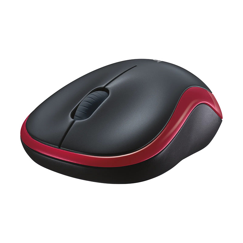 MOUSE WIRELESS LOGITECH M185R BLACK RED thumbnail 3