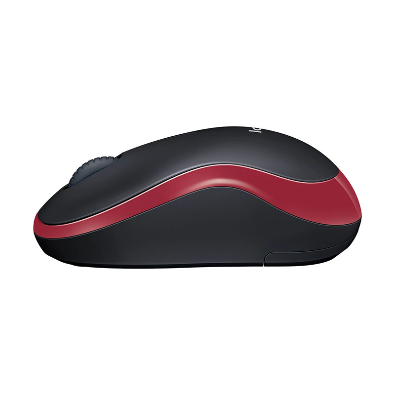 MOUSE WIRELESS LOGITECH M185R BLACK RED thumbnail 4