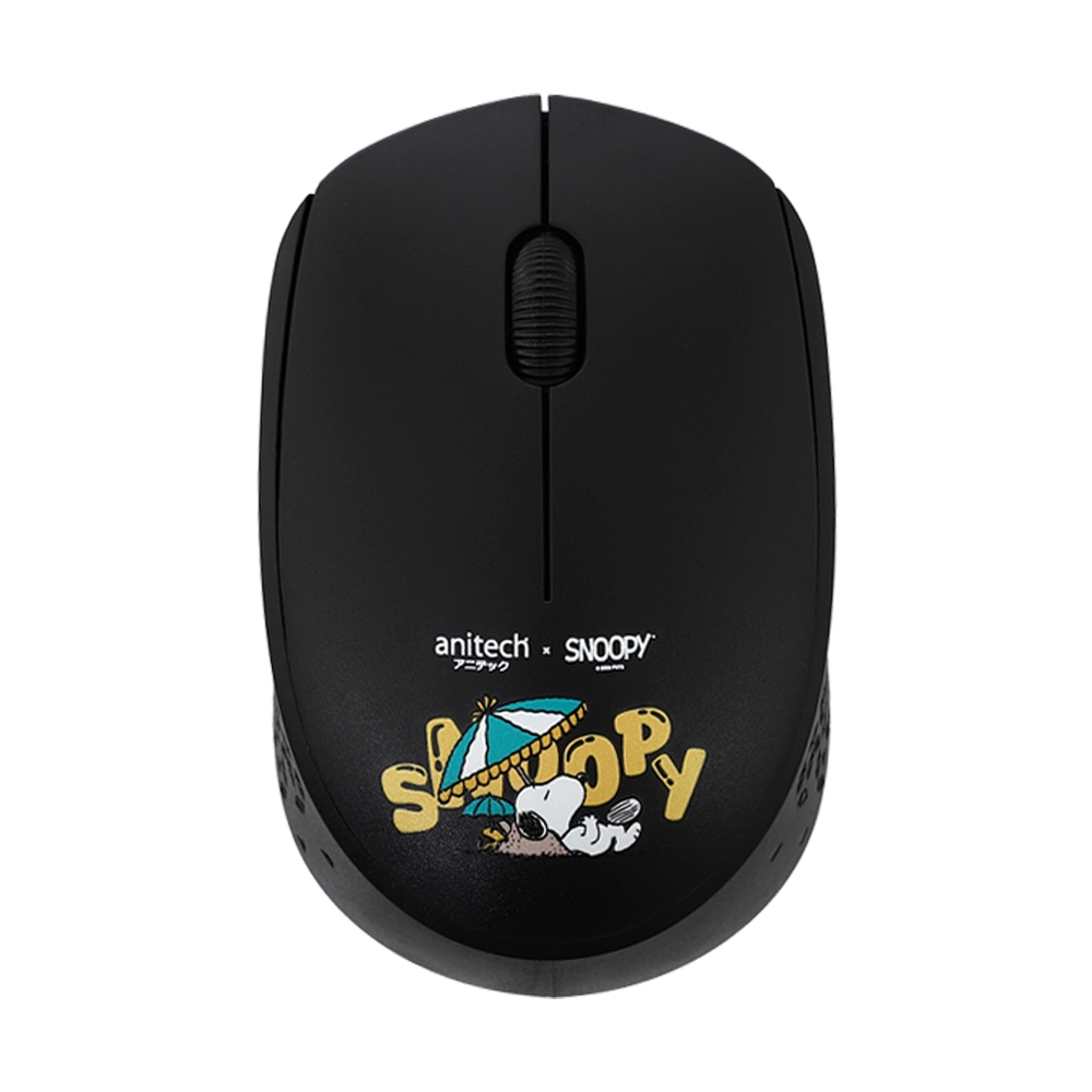 MOUSE WIRELESS + MOUSE PAD ANITECH SNP-WMP01 BLACK thumbnail 4