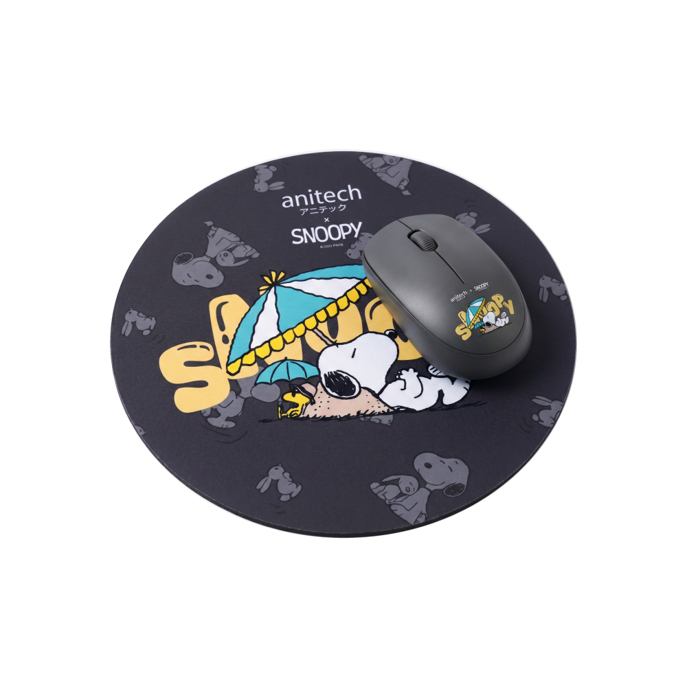 anitech MOUSE WIRELESS + MOUSE PAD ANITECH SNP-WMP01 BLACK — product image 1