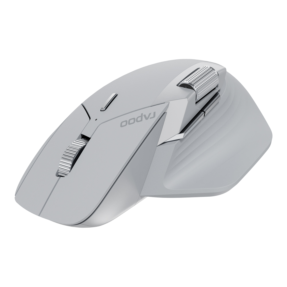 MOUSE WIRELESS RAPOO MT760 MINI LIGHT GREY WHITE (BLUETOOTH) thumbnail 3