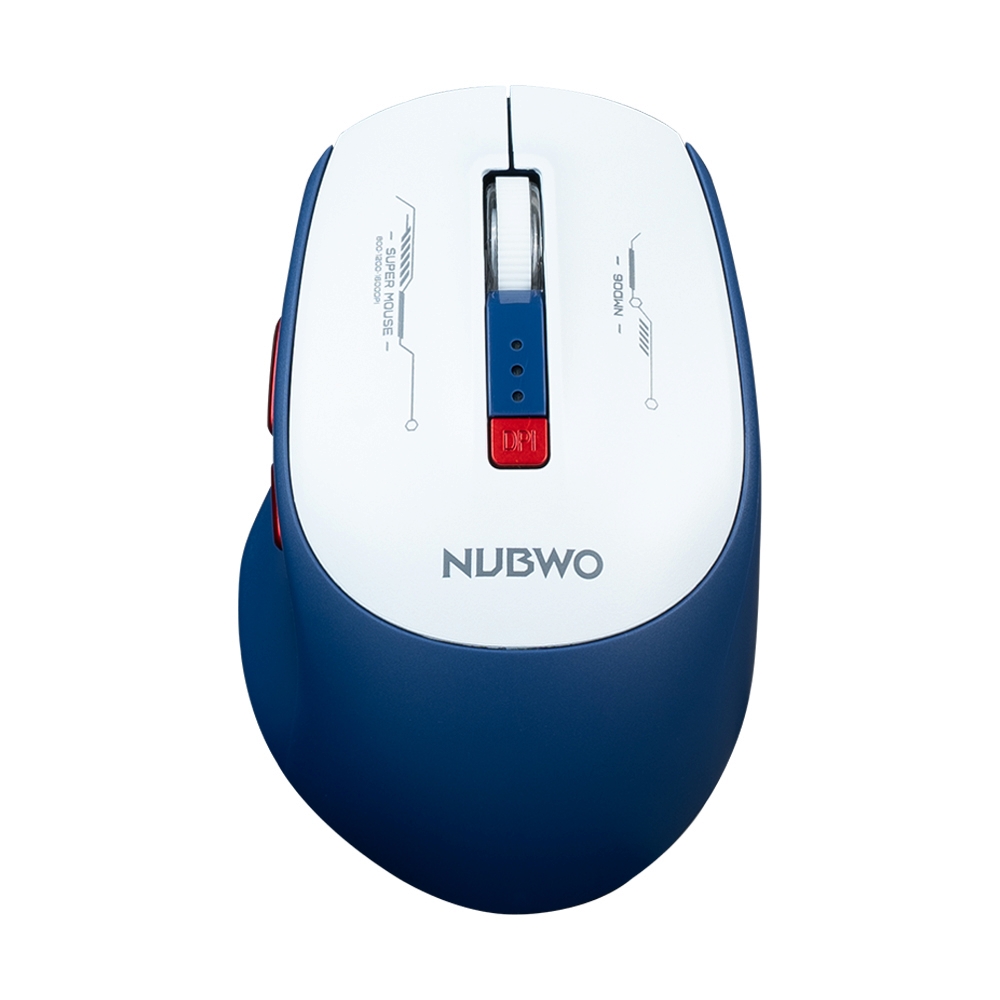 MOUSE WIRELESS NUBWO NMD06 BLUE (BLUETOOTH / SILENT) thumbnail 4