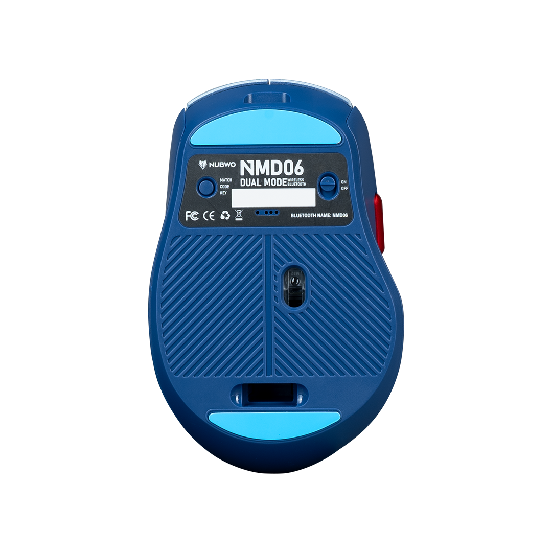 MOUSE WIRELESS NUBWO NMD06 BLUE (BLUETOOTH / SILENT) thumbnail 2