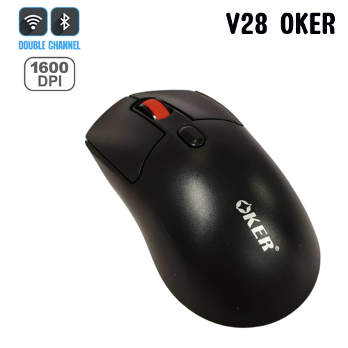 MOUSE WIRELESS OKER V28 BLACK (BLUETOOTH) thumbnail 2