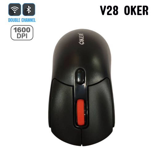 MOUSE WIRELESS OKER V28 BLACK (BLUETOOTH) thumbnail 3