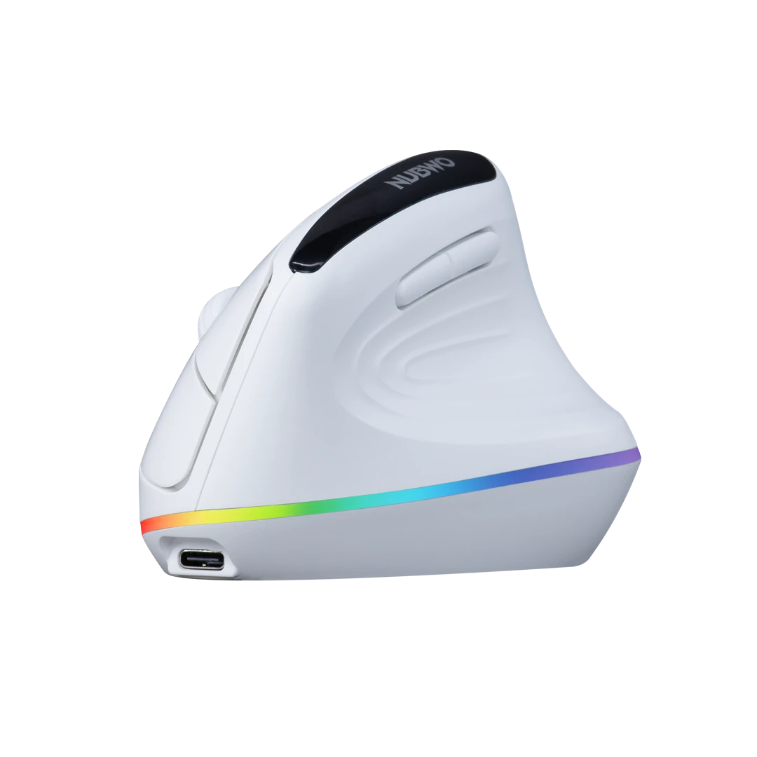 MOUSE WIRELESS NUBWO NMD09 WHITE (BLUETOOTH) thumbnail 4