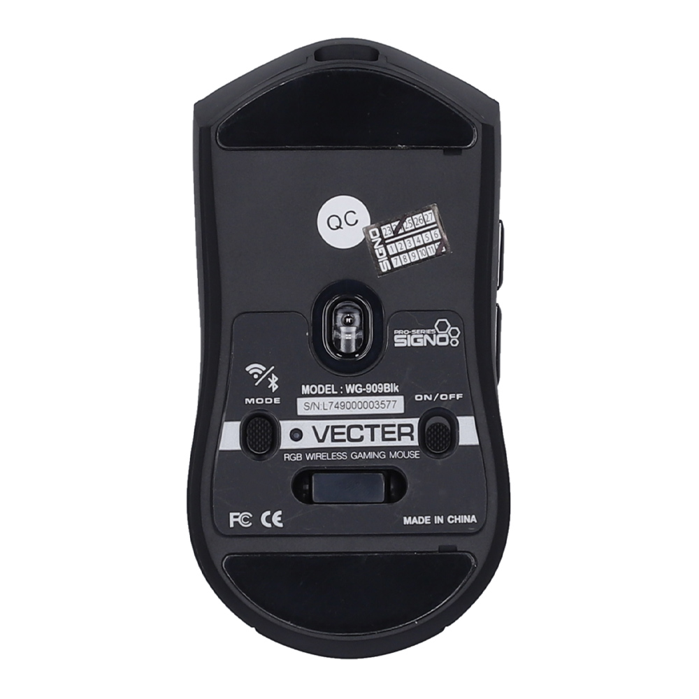 MOUSE WIRELESS BLUETOOTH SIGNO WG909 VECTER BLACK (เมาส์ไร้สาย) thumbnail 3