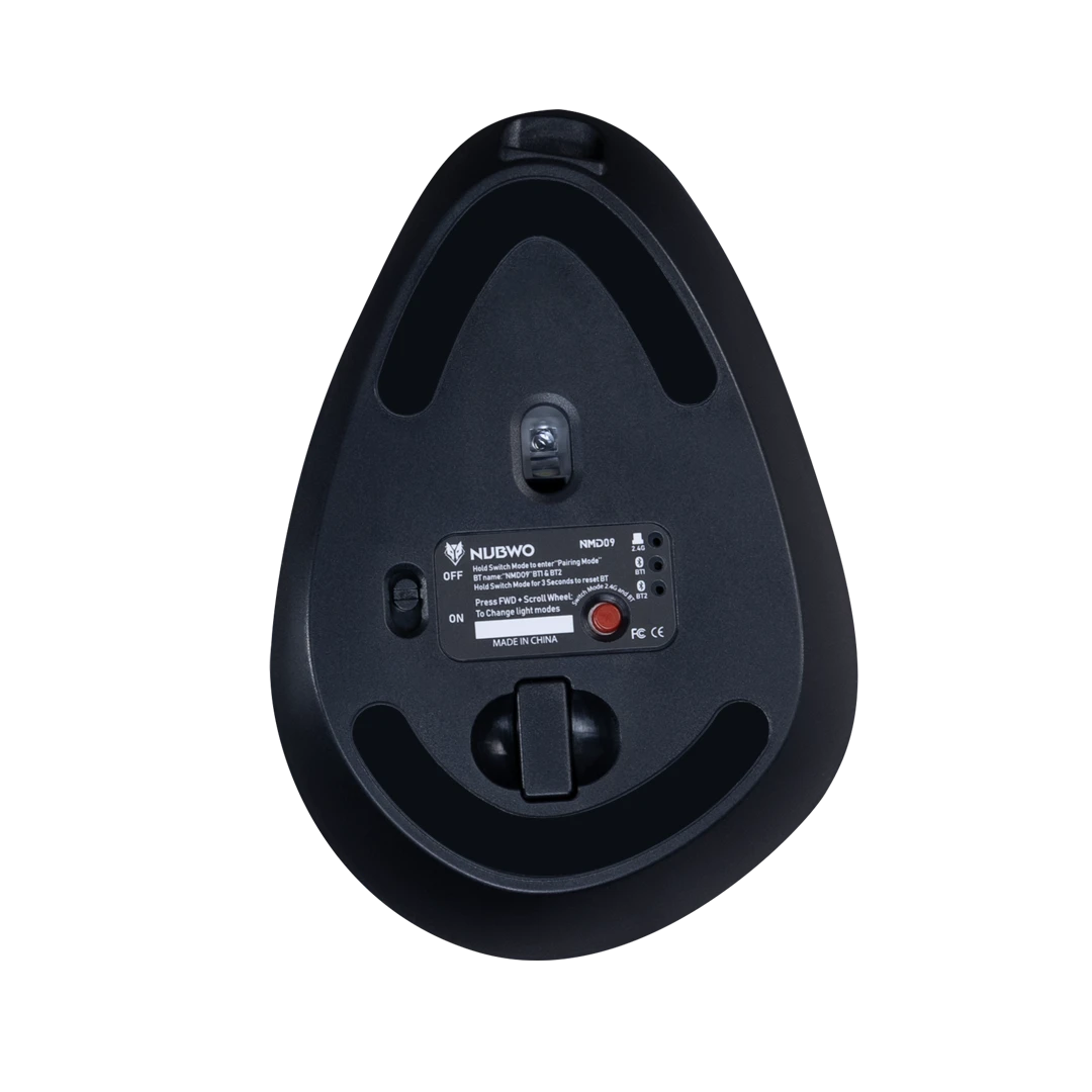 MOUSE WIRELESS NUBWO NMD09 BLACK (BLUETOOTH) thumbnail 5