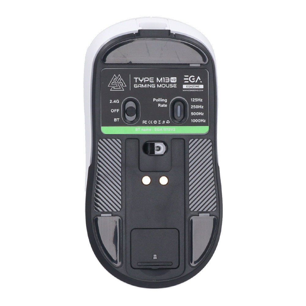 MOUSE WIRELESS BLUETOOTH EGA M13 V2 WHITE (เมาส์ไร้สาย) thumbnail 4