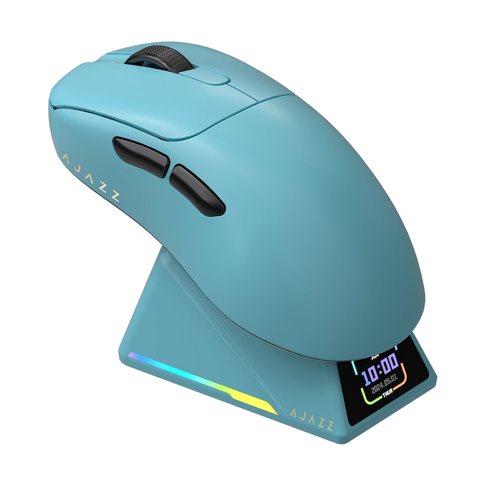 MOUSE WIRELESS BLUETOOTH AJAZZ AJ179 APEX 8K SKY BLUE (เมาส์ไร้สาย+แท่นชาร์จ) thumbnail 2