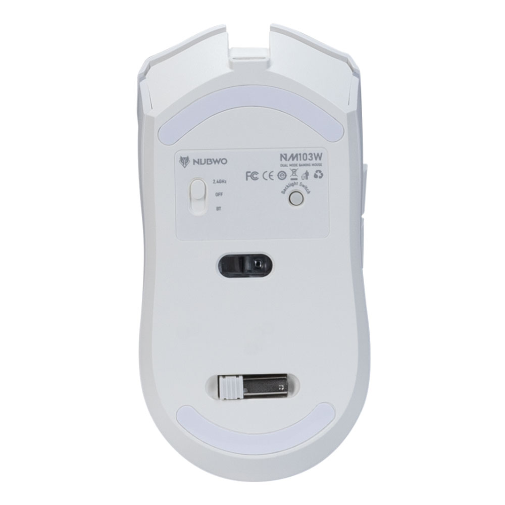 MOUSE WIRELESS BLUETOOTH NUBWO NM103W WHITE (เมาส์ไร้สาย) thumbnail 2