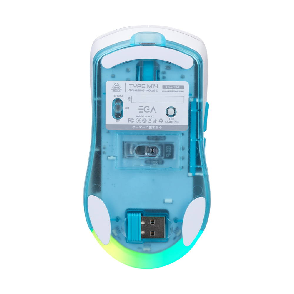 MOUSE WIRELESS BLUETOOTH EGA TYPE M14 WHITE (เมาส์ไร้สาย) thumbnail 4