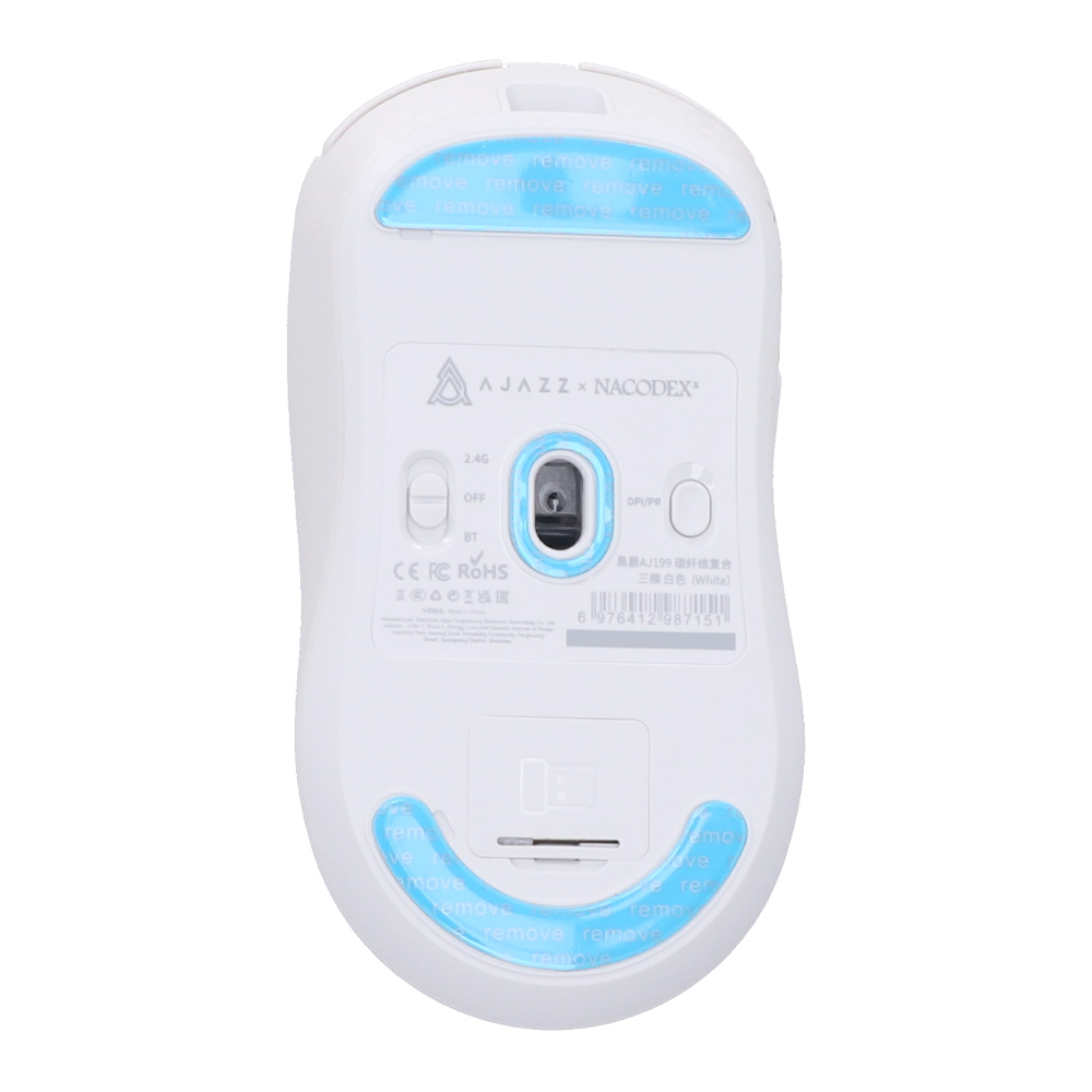 MOUSE WIRELESS BLUETOOTH AJAZZ AJ199 CARBON WHITE (เมาส์ไร้สาย) thumbnail 3