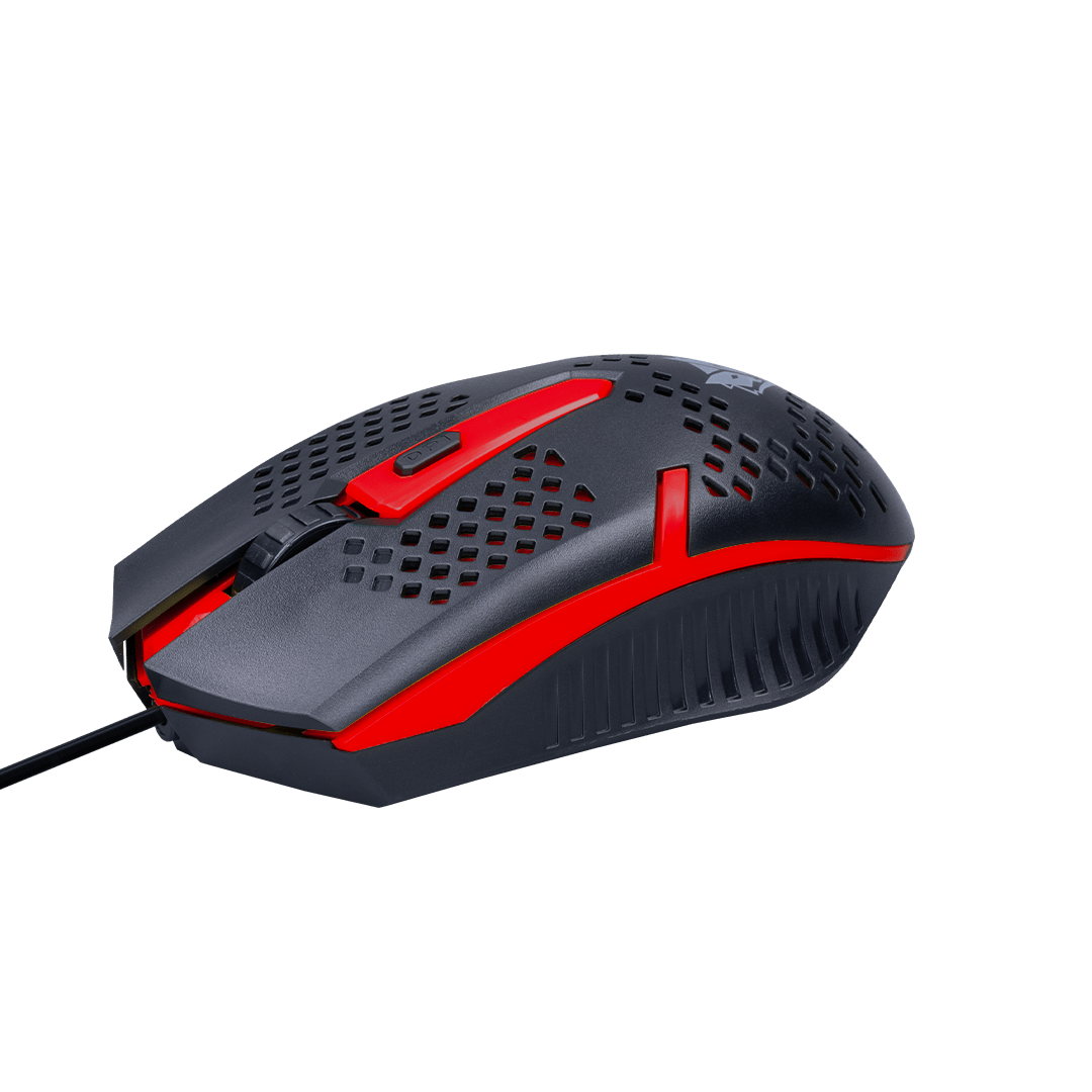 MOUSE NUBWO NM106 BLACK RED thumbnail 2