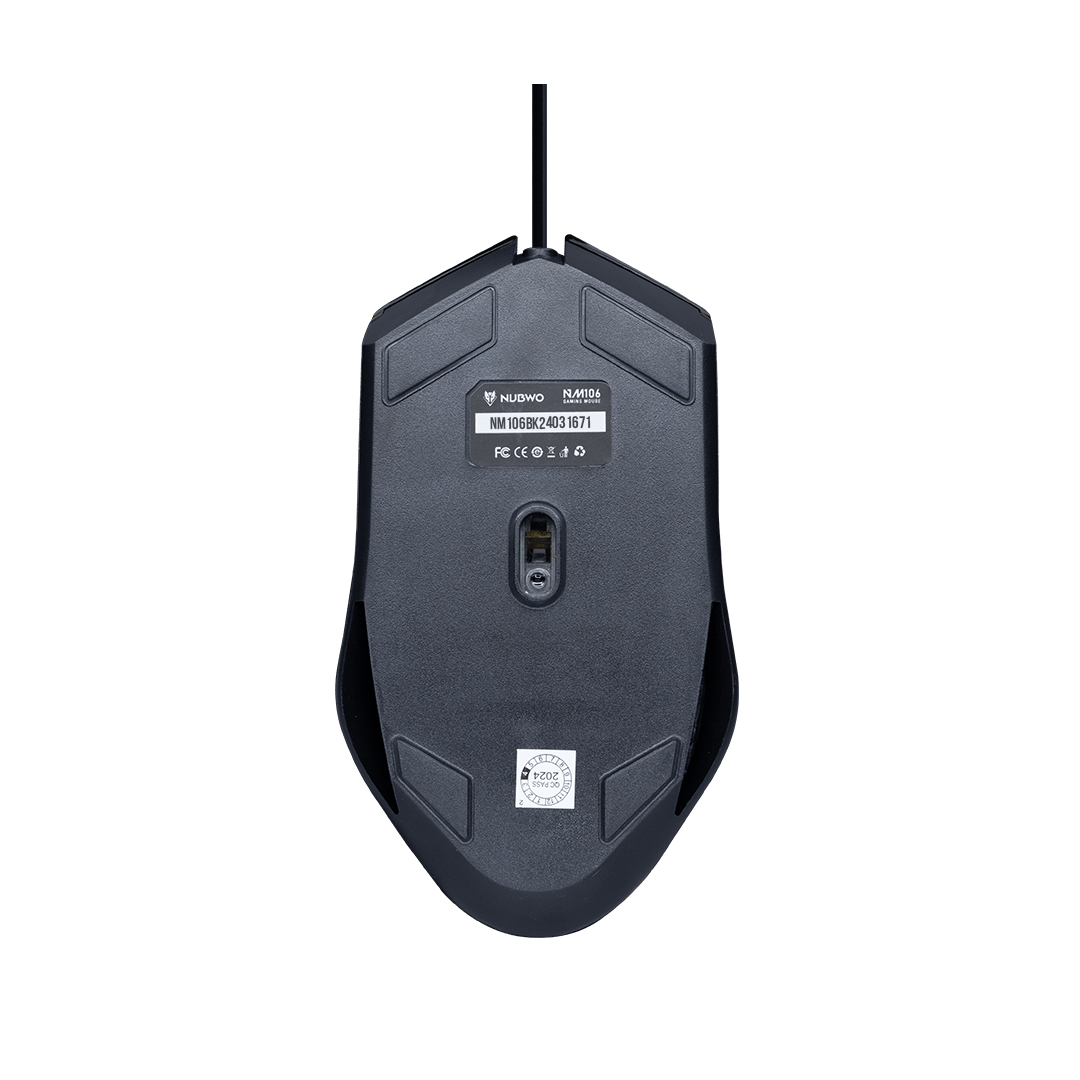 MOUSE NUBWO NM106 BLACK RED thumbnail 3