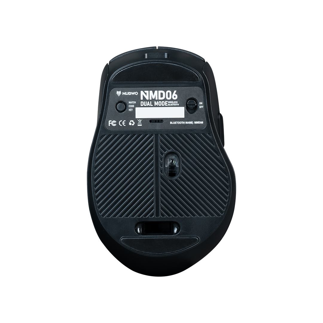 MOUSE WIRELESS NUBWO NMD06 BLACK (BLUETOOTH / SILENT) thumbnail 3