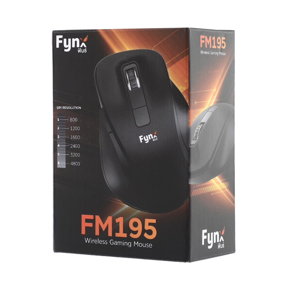 MOUSE WIRELESS FYNX FM195 BUILT-IN BATTERY BLACK (BLUETOOTH) thumbnail 3