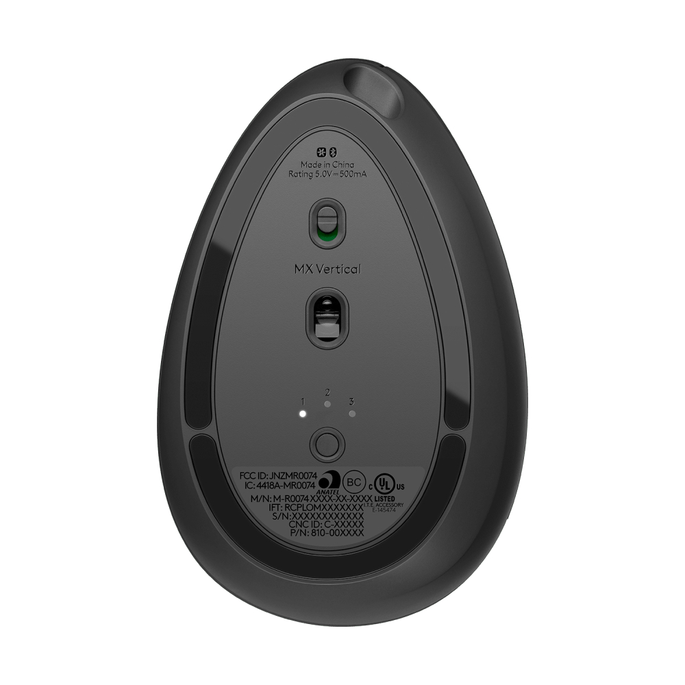 MOUSE WIRELESS LOGITECH MX VERTICAL ADVANCED GRAPHITE (BLUETOOTH) thumbnail 5