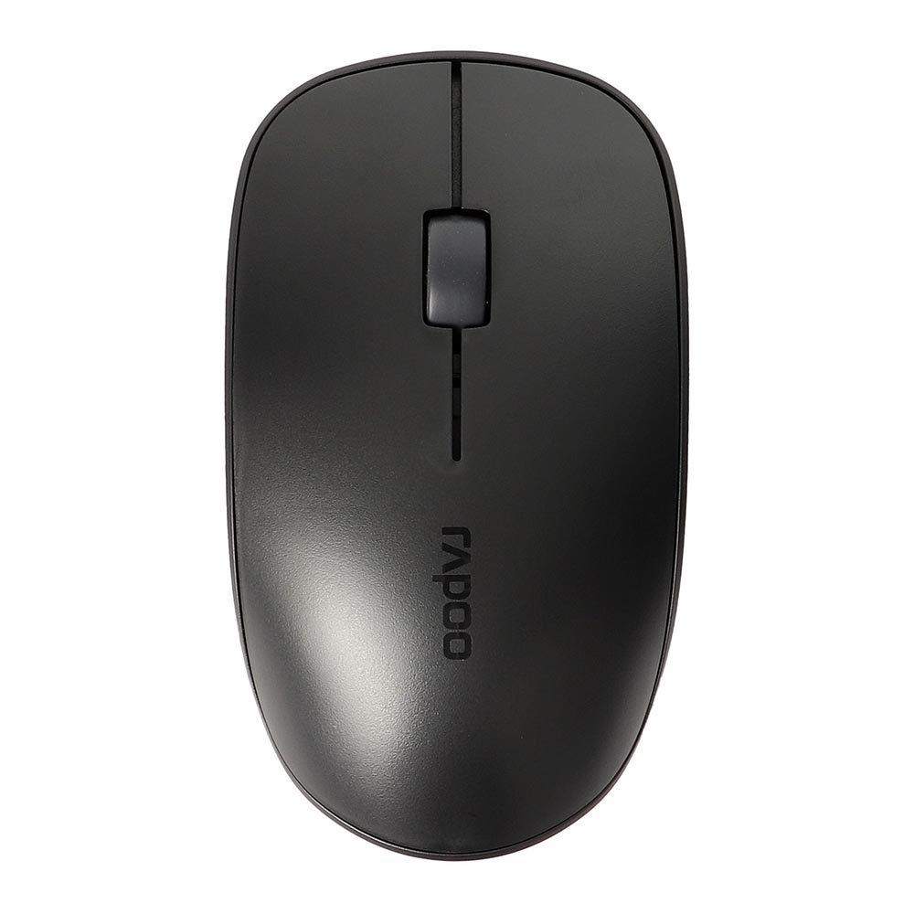 rapoo MOUSE WIRELESS RAPOO M200 BLACK (BLUETOOTH / SILENT) — product image 1