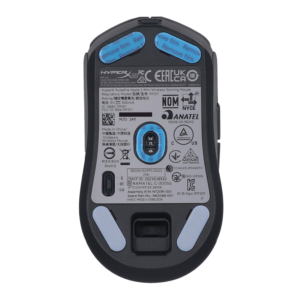 MOUSE WIRELESS BLUETOOTH HYPERX PULSEFIRE HASTE 2 MINI BLACK (เมาส์ไร้สาย) thumbnail 6