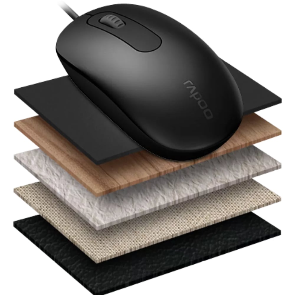 MOUSE RAPOO N200 BLACK thumbnail 3