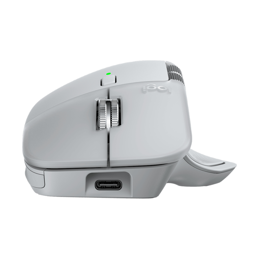 MOUSE WIRELESS LOGITECH MX MASTER 4 PALE GREY (BLUETOOTH) thumbnail 4
