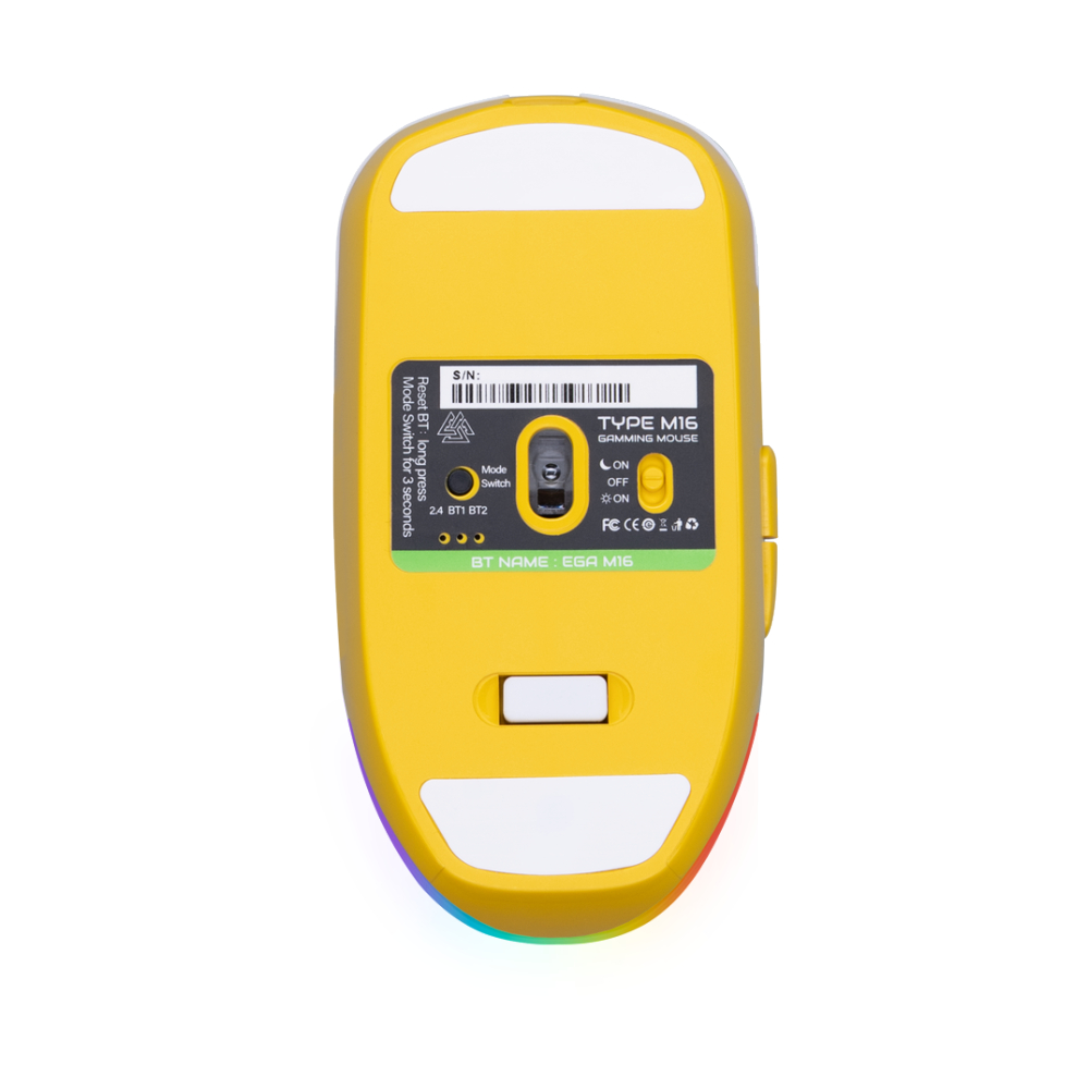 MOUSE WIRELESS BLUETOOTH EGA M16 WHITE (เมาส์ไร้สาย) thumbnail 4