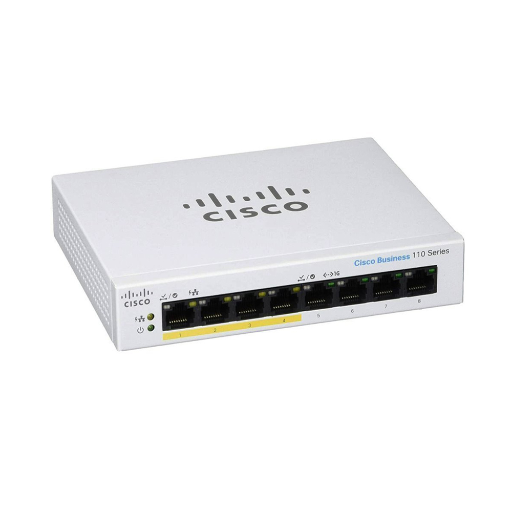 cisco Gigabit Switching Hub 8 Port CISCO CBS110-8PP-D-EU (6'',4 PoE) — product image 1