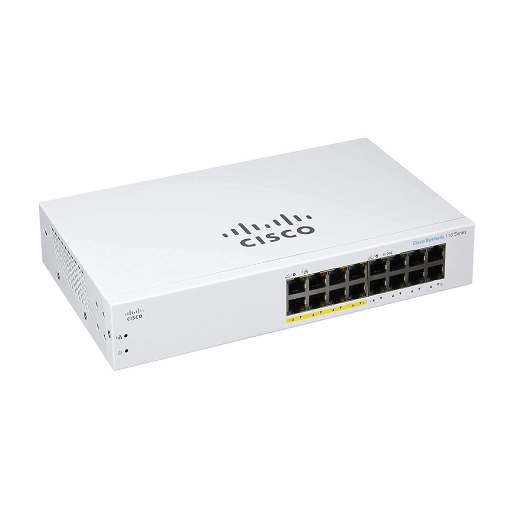 cisco Gigabit Switching Hub 16 Port CISCO CBS110-16PP-EU (11'',8 POE) — product image 1