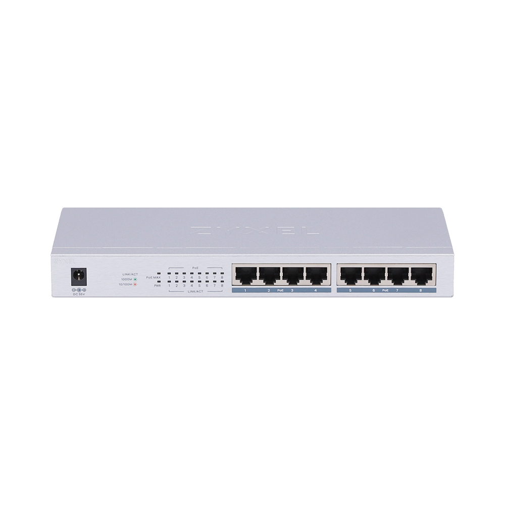 zyxel Gigabit Switching Hub 8 Port ZYXEL GS1008HP (10'',8 PoE) — product image 1