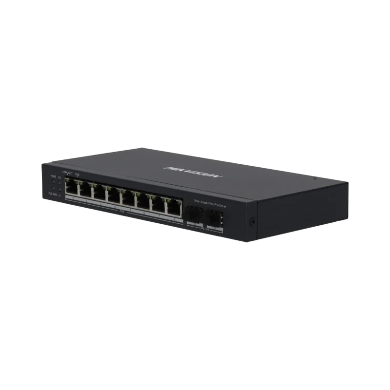 Gigabit Switching Hub 8 Port HIKVISION DS-3E1510P-SI (8") thumbnail 2