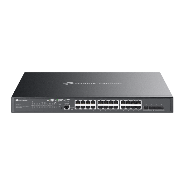 tp-link Gigabit Switching Hub 24 Port TP-LINK TL-SG3428MP (18",24 PoE,+4 SFP) — product image 1