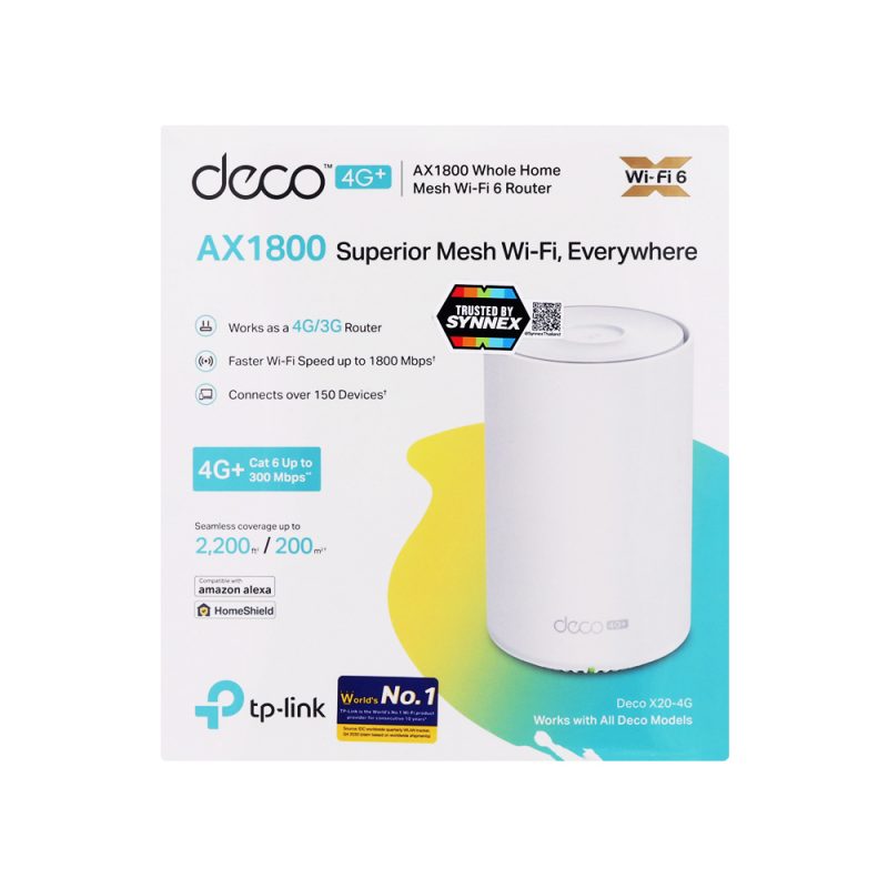 4G Whole-Home Mesh TP-LINK (Deco X20-4G) Wireless AX1800 Dual Band WiFi 6 thumbnail 6