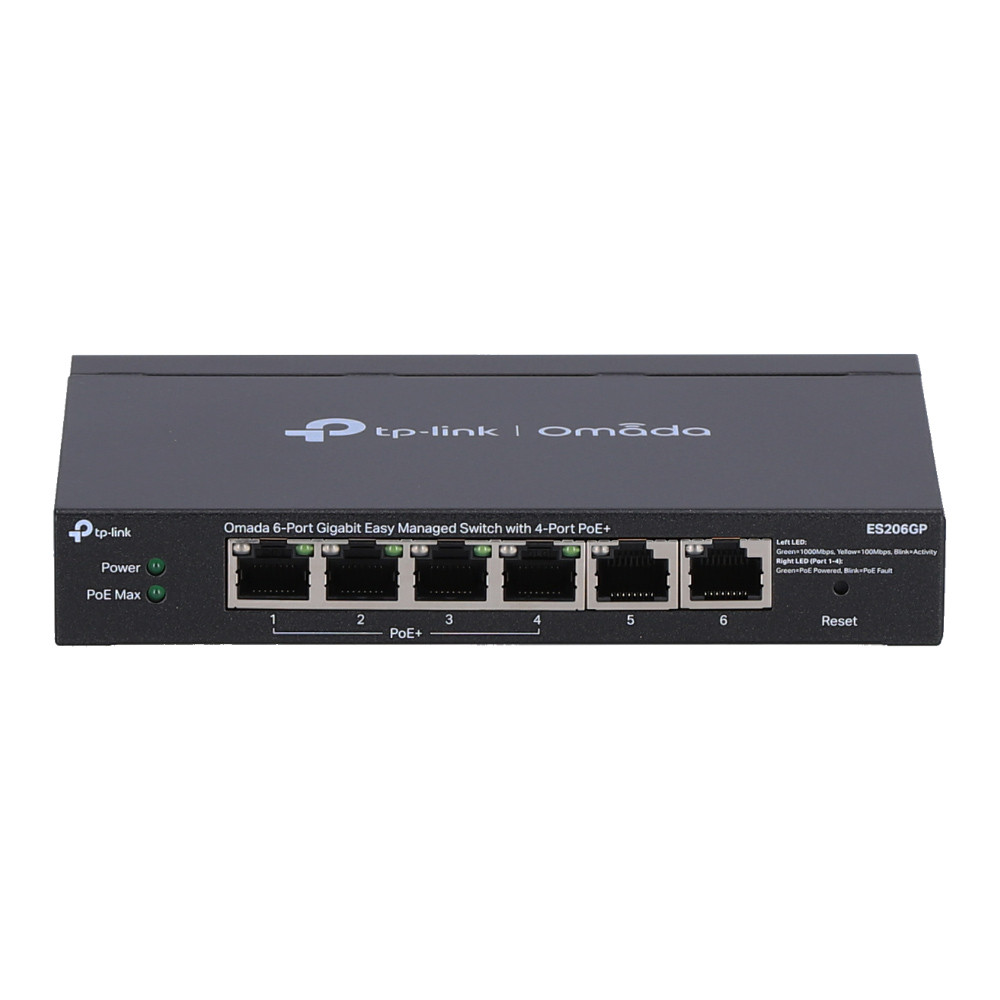 tp-link Gigabit Switching Hub 6 Port TP-LINK Omada ES206GP (6'',4 PoE) — product image 1