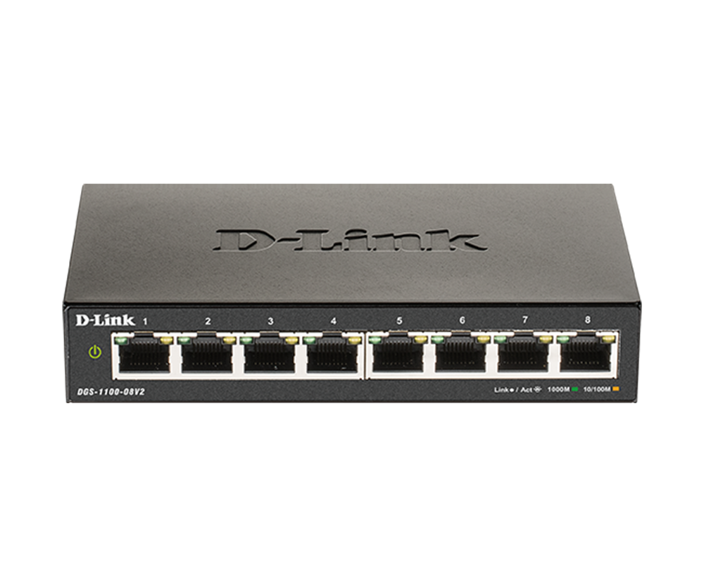 d-link Gigabit Switching Hub 8 Port D-LINK DGS-1100-08_V2 (6'') — product image 1