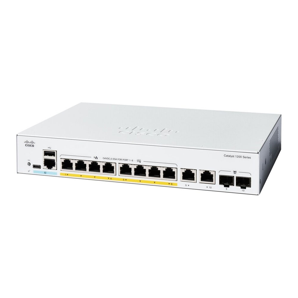 cisco Gigabit Switching Hub 8 Port CISCO C1200-8FP-2G (11'',8PoE) — product image 1