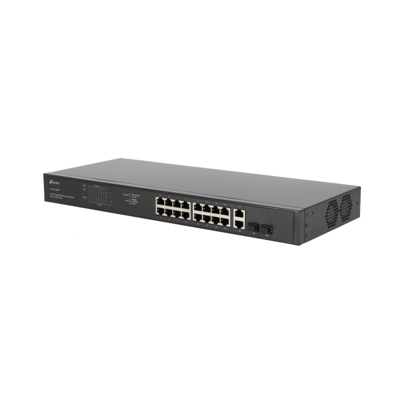 Gigabit Switching Hub 16 Port TP-LINK TL-SG1218MP (17",16 PoE,+2 Gigabit copper/SFP combo) thumbnail 2