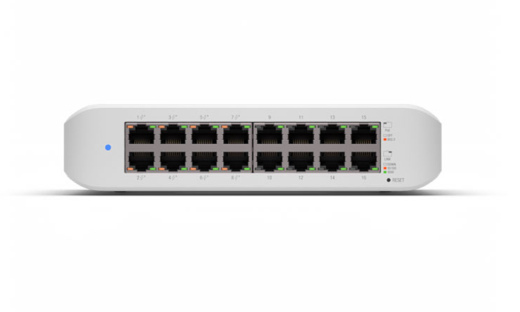 Gigabit Switching Hub 16 Port Ubiquiti Unifi USW-Lite-16-PoE (8,8 PoE+) thumbnail 2