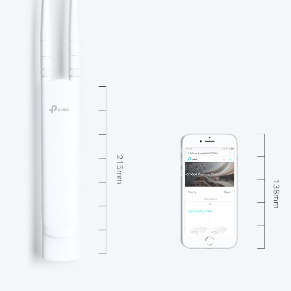Access Point Outdoor TP-LINK (EAP110-Outdoor) Wireless N300 thumbnail 3