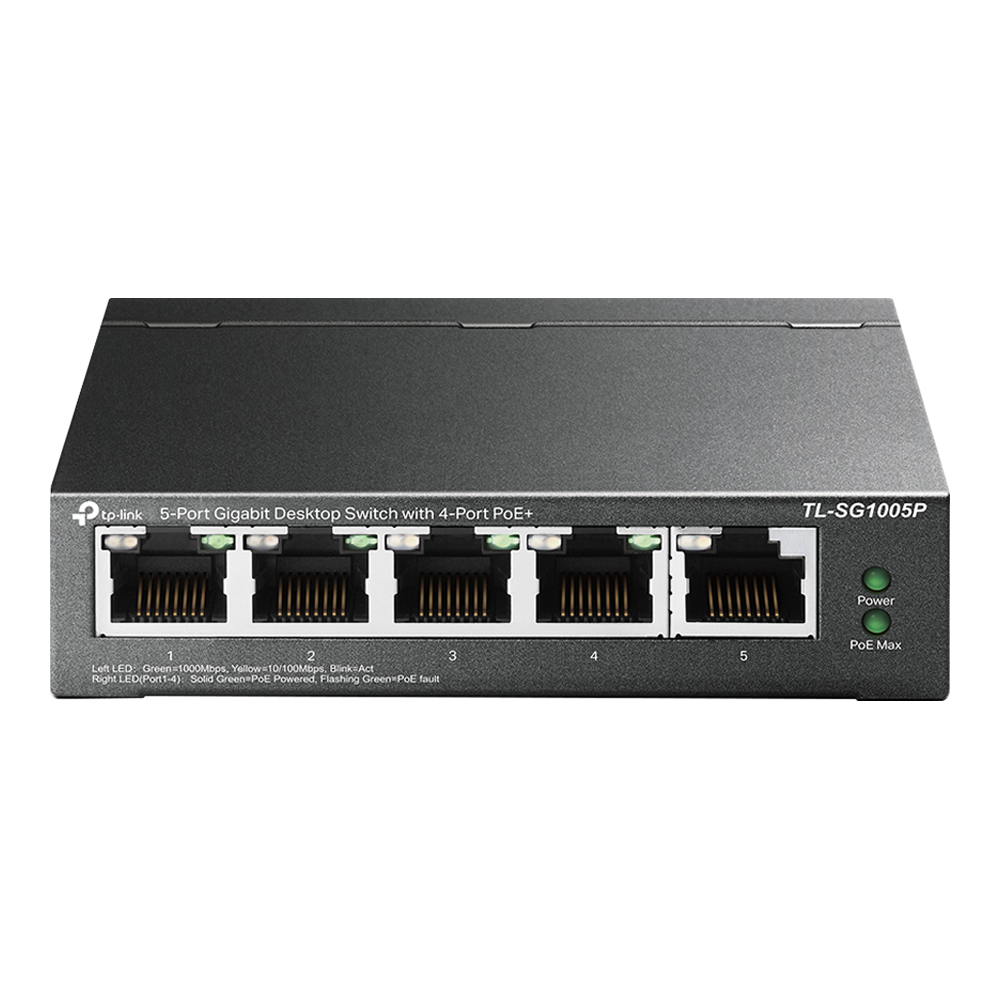 tp-link Gigabit Switching Hub 5 Port TP-LINK TL-SG1005P (5'',4 PoE) — product image 1