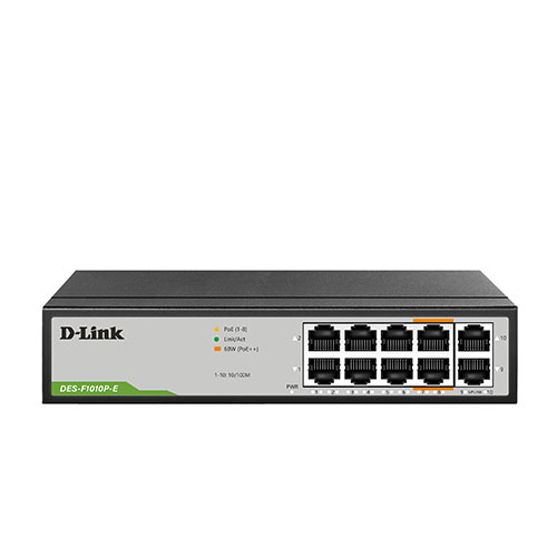 d-link Switching Hub 8 Port D-LINK DES-F1010P-E (5'',8 PoE,+2 UpLINK) — product image 1