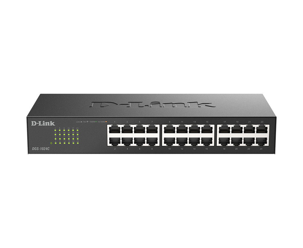 d-link Gigabit Switching Hub 24 Port D-LINK DGS-1024C F6 (11") — product image 1