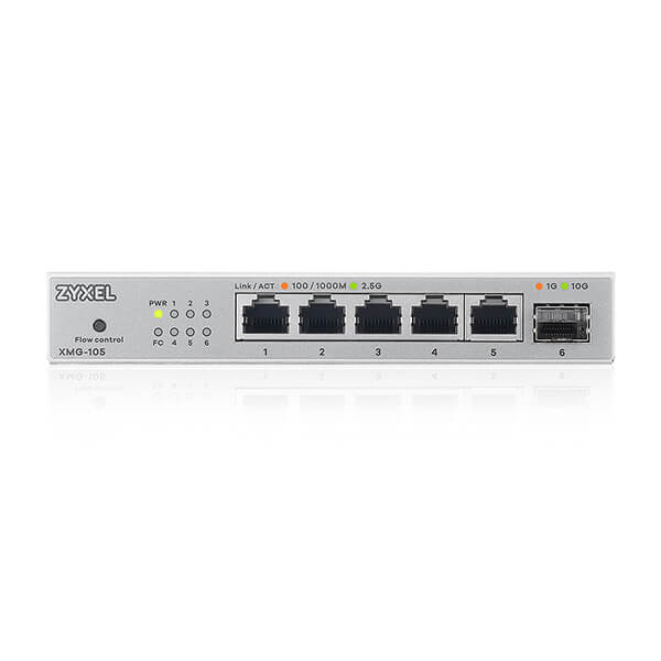Gigabit Switching Hub ZYXEL (XMG-105) 5 Port 2.5G + 10G SFP+ thumbnail 2