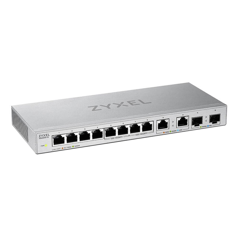 GigaBit Switching Hub 8 Port ZYXEL XGS1010-12 (10") thumbnail 2