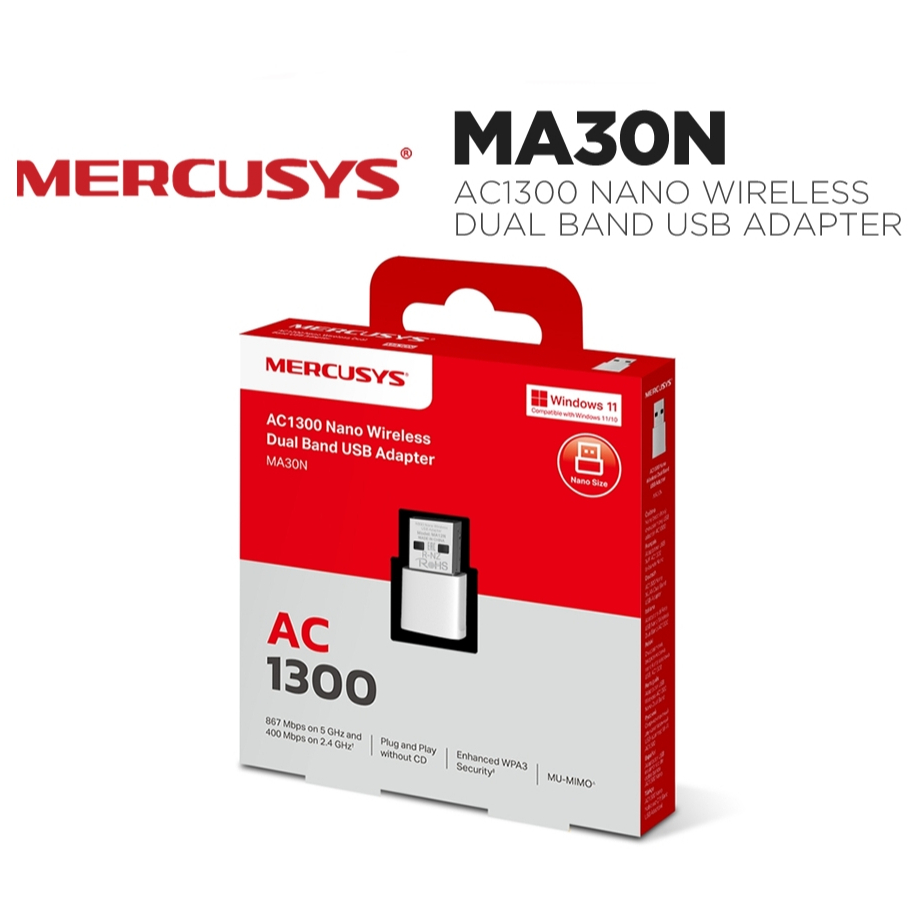 mercusys Wireless USB Adapter MERCUSYS (MA30N) AC1300 Dual Band — product image 1