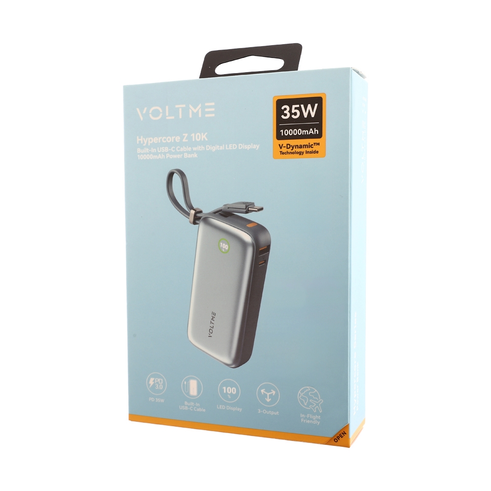 voltme POWER BANK 10000 mAh VOLTME Hypercore Z (35W,B3047)Ocean Blue รองรับมาตรฐาน CCC — product image 1