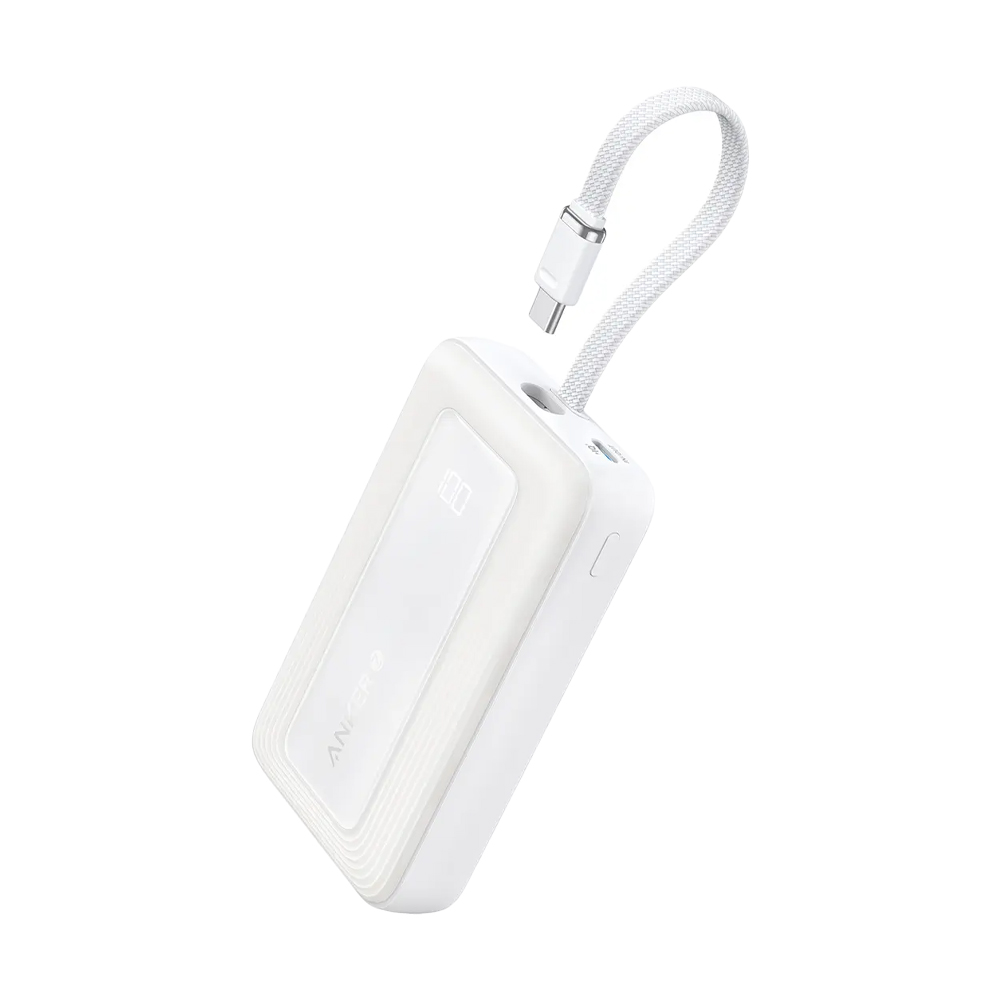 POWER BANK 10000 mAh ANKER (30W,A1688H21,30W,USB-C )White รองรับมาตรฐาน CCC thumbnail 2