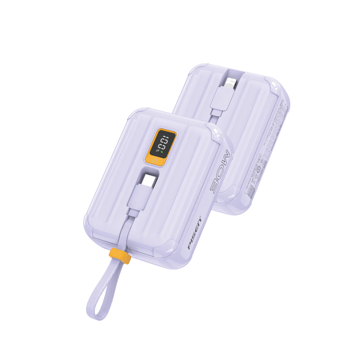 POWER BANK 10000 mAh PISEN (30W,TS-D364) Purple รองรับมาตรฐาน CCC thumbnail 2